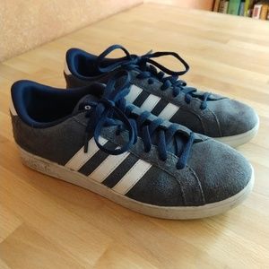 Adidas navy blue shoes, women's size 9